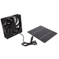 thumbnail image 4 of Solar Panel Fan Kit, Low Noise 5W Solar Panel Fan Eco Friendly Maximum Power 5W  For Kennel, 4 of 8