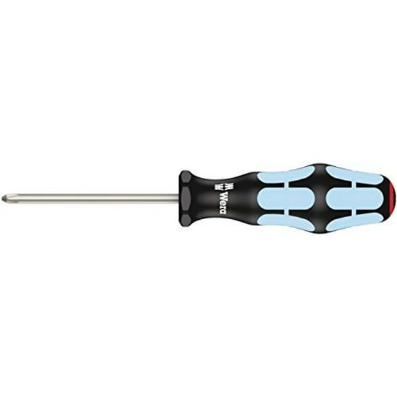 Wera Screwdriver: Phillips PH1 x 80mm - Stainless Steel (With Lasertip)