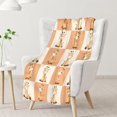 thumbnail image 2 of Yibo Giraffe Blanket for Girls Boys Crib Size Soft Fuzzy Plushs Gifts Yellow Cute Blanket for Couch Sofa, 2 of 6