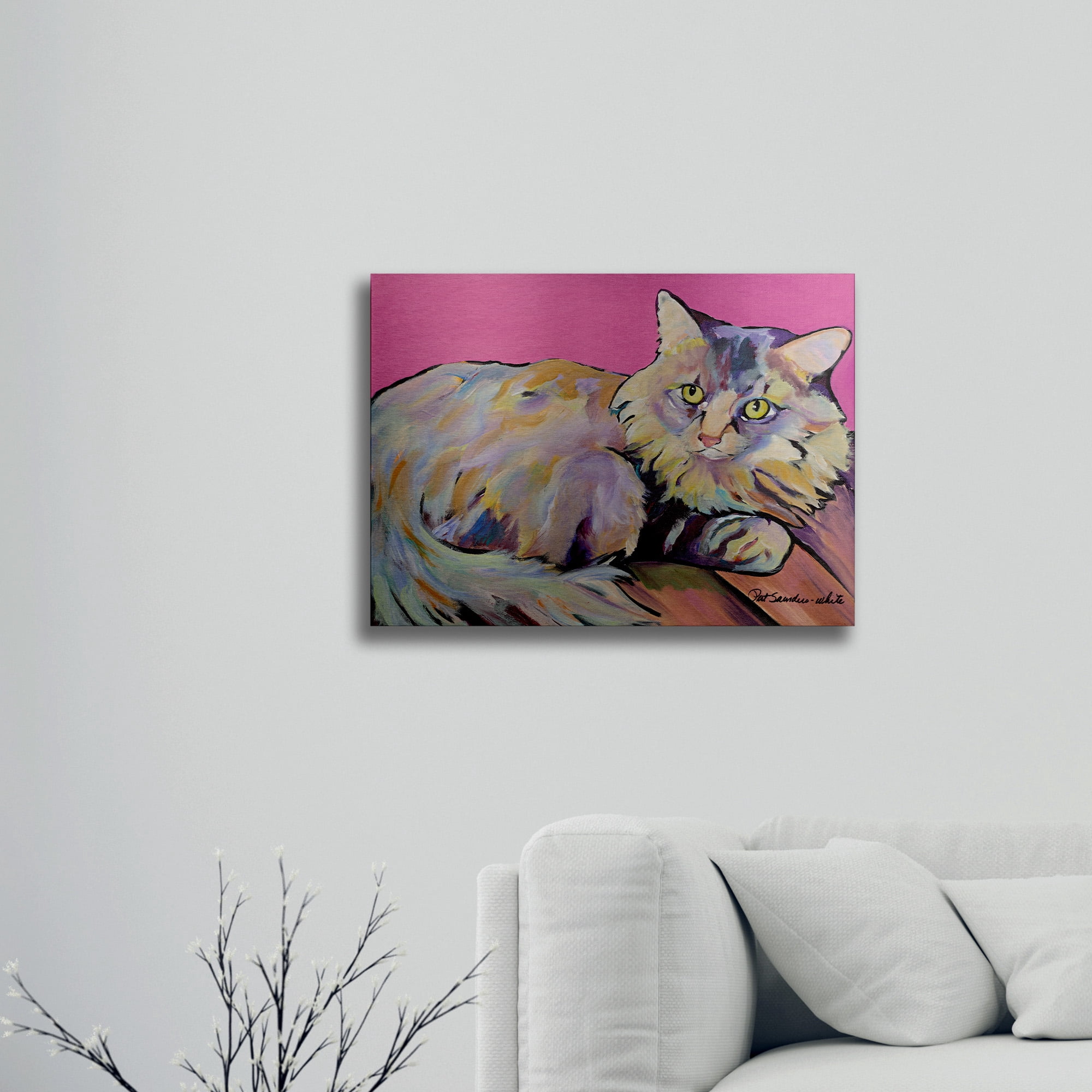 Trademark Fine Art 'Catatonic' Floating Brushed Aluminum Art by Pat Saunders-White