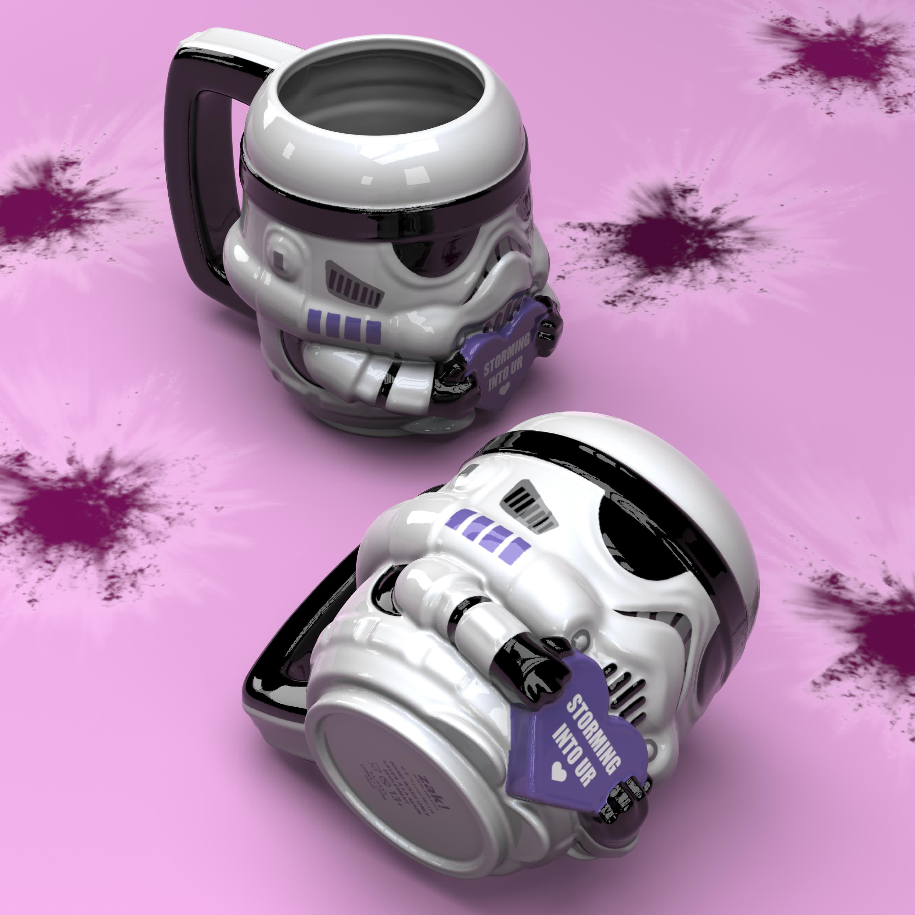  Star Wars Storm Trooper Sculpted Ceramic Mug, 18Fl oz