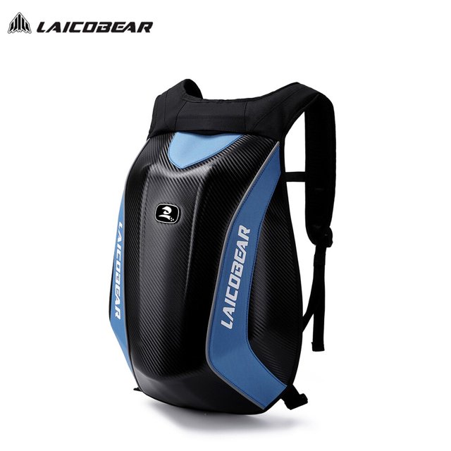 Mochila de carbono para motociclista, bolsa de casco impermeable, expandible, accesorios para maleta QYM unisex