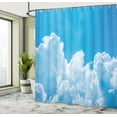 thumbnail image 5 of Ambesonne Blue White Shower Curtain, Clouds Sky Heaven, 69"Wx84"L, Blue White, 5 of 5