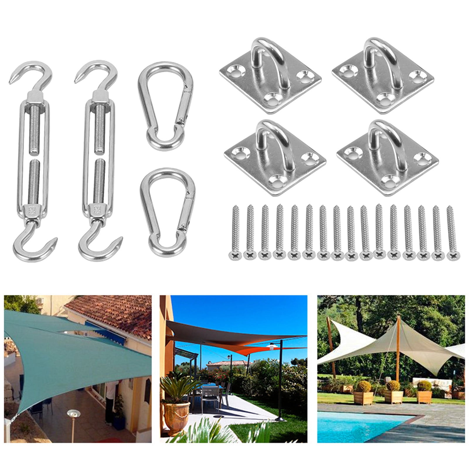 SunShade Hardware Kit 5/6/8 Inches For Rectangular And Square Shade