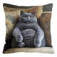 thumbnail image 2 of 17.72 Inches Quirky Cats Pillow Cover Cushion Cover Sofa Living Room Decorative Pillow Cover Decorations, 2 of 6