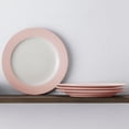 thumbnail image 6 of Noritake Colorwave Pink Set of 4 Rim Dinner Plates, 6 of 7