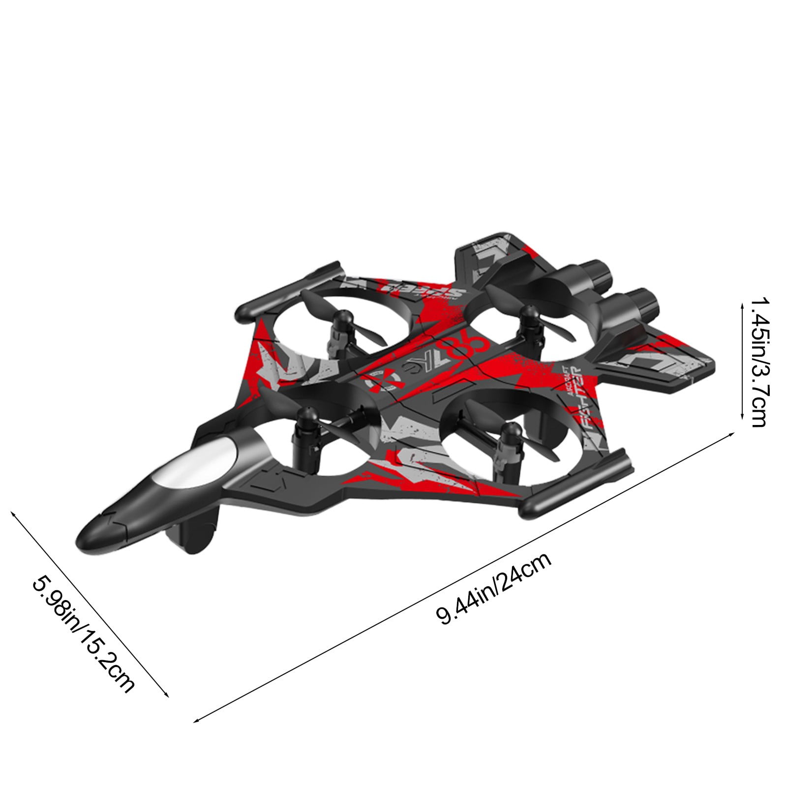 SPOORYYO RC Plane with Screen Display, Remote Control Airplane with Camera, Headless Mode, Altitude Hold and LED Lights for Beginners