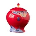 thumbnail image 1 of Tarro de cerámica retro, adorno multiusos para decoración del hogar, tarros de porcelana tradicionales Rojo, 1 of 9