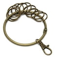 thumbnail image 3 of Bunblic 3-10pack Bronze Round Large Circle Keychain Key Rings Organizer Holder 73mm 5 Pcs, 3 of 8