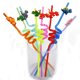 thumbnail image 2 of Billuyoard Botella de pajitas de PET de dibujos animados, 24 piezas, pajita retorcida reutilizable, vajilla portátil, suministros para fiestas temáticas Kits de decoración para fiestas Billuyoard HA070829-00, 2 of 6