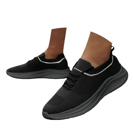 Mepaouo Mens Slip on Sneakers Loafers Sock Walking Athletic Fashion Casual Shoes with Memory Foam