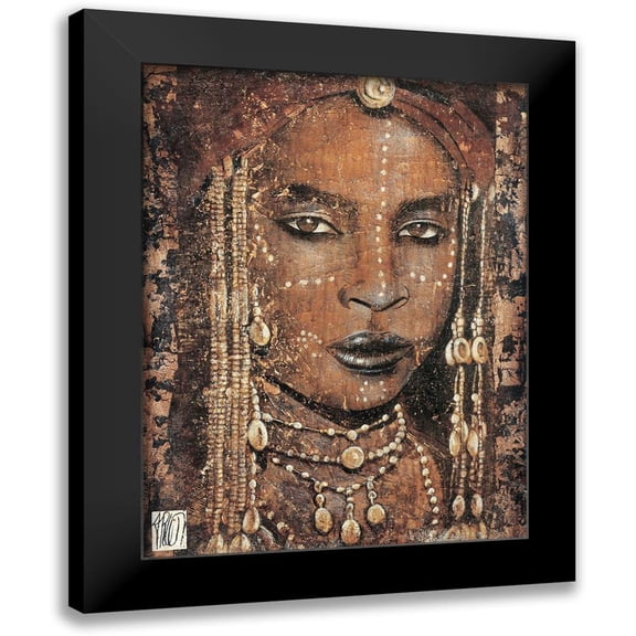 Arietti, Fabienne 12x14 Black Modern Framed Museum Art Print Titled - Regard Peul