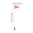 thumbnail image 2 of 2 Sets Bike Safety Flag with Pole and Mounting Bracket Double Sided Safety Flag, 2 of 7