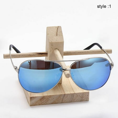 

1 Pcs Wood Sunglass Display Rack Shelf Wooden Durable Eyeglasses Show Stand Holder New