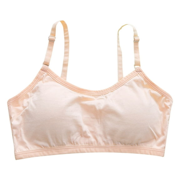 ShiShine Girls Cotton Training Bra,Crop Cami Training Bras for Girls 10-12 with Adjustable Straps