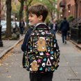thumbnail image 6 of FUIALDOLG Art Capybara Print Backpack for Boys Teens with Multi-Pocket, traspirante Waterproof 17 Inch School Backpack for Travel Daily Use, 6 of 9