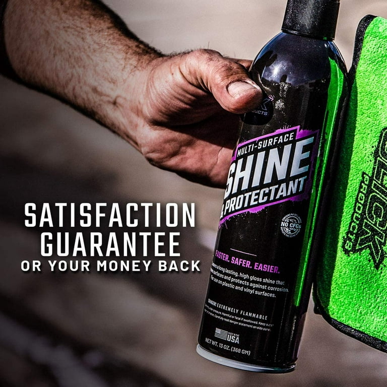 Slick Products Shine & Protectant Coating for Plastics, Vinyl, Rubber &  More (6) 