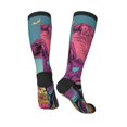 thumbnail image 5 of Lsque Pink Cow In Sunflower Field Printed Crew Socks Men's Women's LightWeight Thin Casual Calf Socks ,Knee High Socks,Cotton Socks, 5 of 9