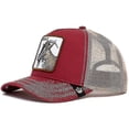 thumbnail image 2 of VuxenBlackPantherMeshCapSommarBaseballCapTruckerCapW-WELLNGSGoat-Burgundy, 2 of 2