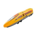 thumbnail image 2 of QualitChoice High Speed Train Pull Back Toy Train Boy Toy Gently Push For Inertia Sliding Entertainment Experience Yellow 28x4.5x5.5cm, 2 of 6