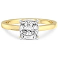 thumbnail image 3 of 1 Carat IGI Certified Cushion Shape Lab Grown Diamond Engagement Ring | 14K Yellow Gold |Mystic Secret Halo Diamond Ring | FG-VS1-VS2 Quality Friendly Diamonds, 3 of 4