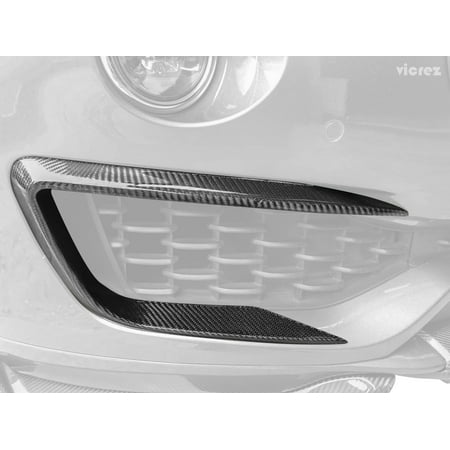 - Vicrez Carbon Fiber Front Bumper Grille Splitter vz100812 for Maserati Levante 2017-2018