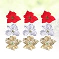 thumbnail image 3 of 18 piezas de flores navideñas Allinless, 3 of 3