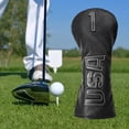 thumbnail image 4 of PU Golf Wood Headcovers Driver 1 3 x Fairway Woods Protector Waterproof Black White 1 Sunnimix Funda para palos de golf, 4 of 8