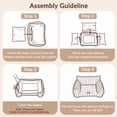 thumbnail image 6 of Exclusivo Mezcla Sofa Pet Bed with Raised Backrest for Small Dogs, 20"x16" Cozy Plush Cord Couch Dog Bed, Removable Washable Cover, Ivory, 6 of 6