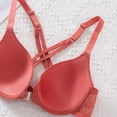 thumbnail image 6 of FITORON Wireless Bra Front Closure for Women Seamless Orange Quilted Wirefree Bra Comfy Lounge and Sleep Bra No Underwire,Size 4XL, 6 of 8
