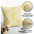thumbnail image 5 of Yellow Flower Pillow Covers 18x18 Set of 2 Summer Dahlia Floral Modern Geometric Floral Cream Outdoor Decorative Throw Pillows Farmhouse Pillowcases Linen Cushion Case Decor for Home Sofa Couch Bed, 5 of 6