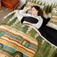thumbnail image 5 of Manfei Kawaii Camper Queen Bedding 7pcs,Cartoon Adventure RV Accessories Bedding Comforter Set Queen,Cream Olive, 5 of 6
