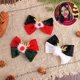 thumbnail image 1 of Pinzas para el pelo navideñas SUSUchens, horquilla con lazo de asta y bola de pelo, accesorio para el pelo navideño con lazo para mujer y niña, color rojo y negro, 1 of 8