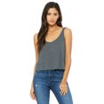thumbnail image 1 of Camiseta sin mangas de mujer Flowy Boxy GRIS OSCURO HEATHER S Bella + Lienzo 8880, 1 of 1