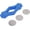 Blue, variant on Washer Door Prop, Magnetic Washing Machine Holder Front Load Stopper Dryer Support Removable Flexible Mouth Shape Keep Open for Proper Ventilation Drying Home Laundry Room(Grey) Gray -