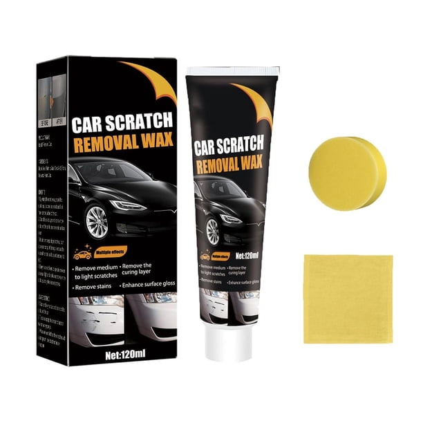 Pasta reparadora de rayones para autos Tikieta, reparadora de rayones de pintura para autos, cera pulidora para reparar rayones de autos, removedor de rayones para autos, kit de limpieza profesional p