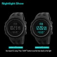thumbnail image 4 of Reloj electrónico deportivo con esfera grande y pantalla negra para hombres adultos, reloj multifuncional resistente al agua y luminoso para estudiantes, 4 of 5