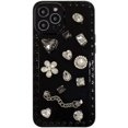 thumbnail image 1 of IBAOLEA 3D Dimond with Fashion Chain Case for iPhone 12 Mini/iPhone 12 Pro/iPhone 12, iPhone 12 Pro Max Shockproof, Support Wireless Charging (Black,iPhone 12 Pro), 1 of 5