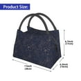 thumbnail image 2 of Zufioo Navy Dark Blue Insulated Reusable Grocery Bags,Cooler Bag,Food Delivery Bag, Travel Insulated Bag, or Beach Cooler Bags, 2 of 6