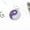 Purple P, variant on Usmixi Pet Print Cute Mini More Diamond Dog ID Name Tags Pet Jewelry Necklace