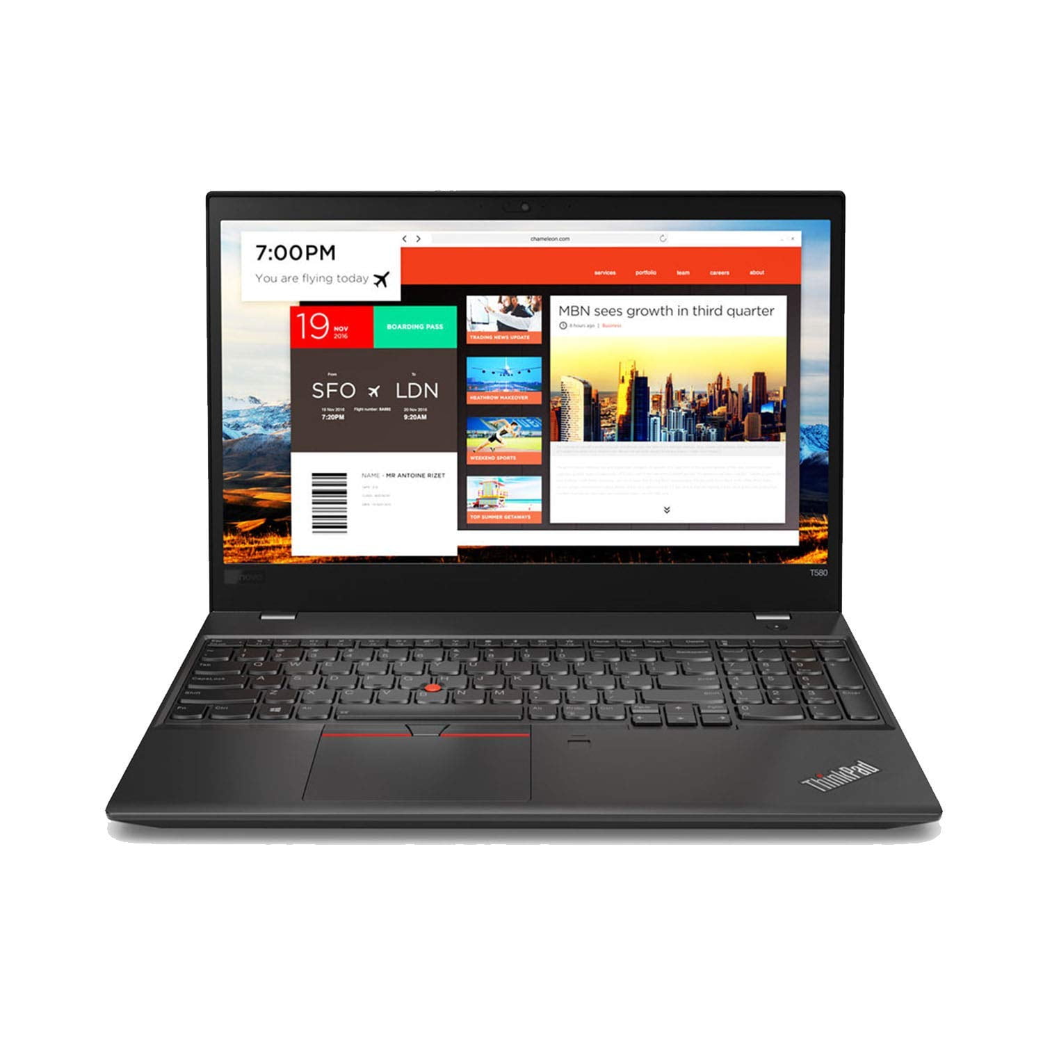 Lenovo Thinkpad T580 Premium Home and Business Laptop, Intel 8th Gen i7
