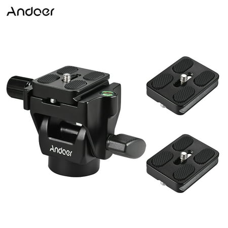 Andoer M-12 Monopod Tilt Head Panoramic Head Telephoto Bird Watching with 3pcs Quick Release (Best Quick Release Plate For Glidecam)