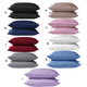 thumbnail image 4 of Kearding Funda de almohada Funda de almohada transpirable Funda de cojín con cremallera para la cabeza Funda de almohada para cama Juegos de cama Azul Kearding HA003270-08, 4 of 6