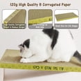 thumbnail image 3 of Almohadillas para orejas rascadoras AccEncyc cartón para gatos 17 pulgadas largo x 8.3 pulgadas ancho x 11 pulgadas alto, 3 of 5