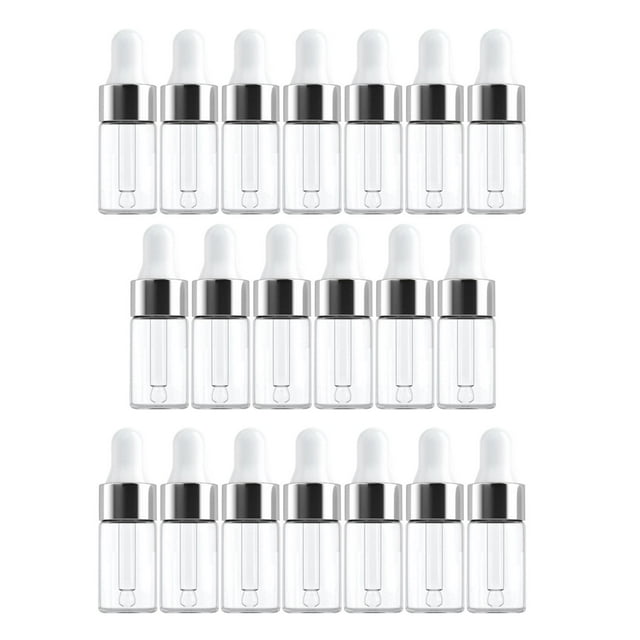 Botellas de Aceite Esencial shamjiam 20 de Aceite Esencial Vacías Recargables 3ML