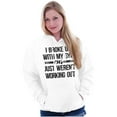 thumbnail image 3 of Broke Up With Gym Fitness Exercise Women Plus Size Graphic Pullover Hoodie Brisco Brands 5X, 3 of 4