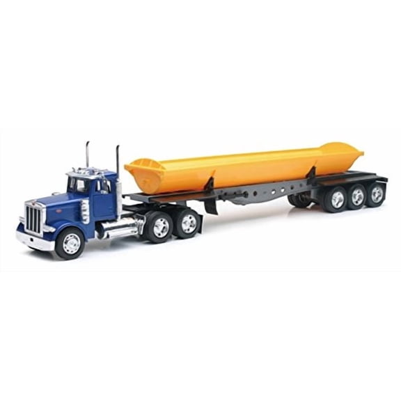 New Ray SS-10553 Peterbilt 379 Side Dump Truck Long Hauler Toy Truck44; Pack of 6
