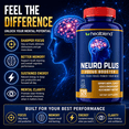 thumbnail image 5 of Healblend Neuro Plus Focus Booster - Advanced Brain Support Supplement with Vitamin B6, B12, Folate - Improves Memory, Concentration, Mental Clarity & Cognitive Function – 120 Capsules, 5 of 11