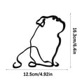 thumbnail image 3 of Under 10 Desktop Ornament Dog Art Wall Sculpture Abstract Sculpture Wall Ornament Geometric Dog Line Drawing Art Statue Decoration for Home Desktop Decor, 3 of 7