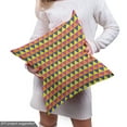 thumbnail image 4 of Ambesonne Geometric Fabric by the Yard Upholstery, Vibrant Triangles, 5 Yards, Yellow Blue, 4 of 4